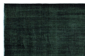 Black Over Dyed Vintage Rug 5'2'' x 8'1'' ft 158 x 246 cm