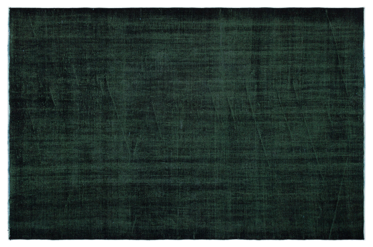 Black Over Dyed Vintage Rug 5&#39;2&#39;&#39; x 8&#39;1&#39;&#39; ft 158 x 246 cm