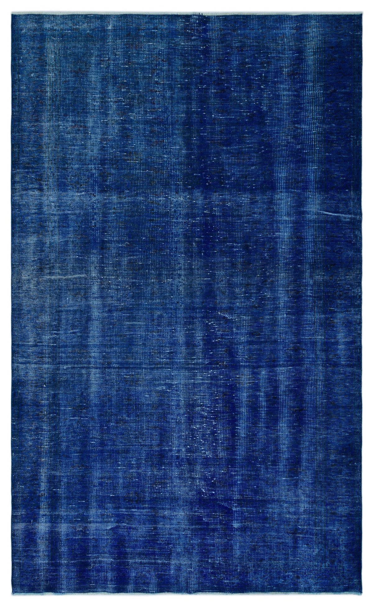 Blue Over Dyed Vintage Rug 5&#39;10&#39;&#39; x 9&#39;7&#39;&#39; ft 177 x 293 cm