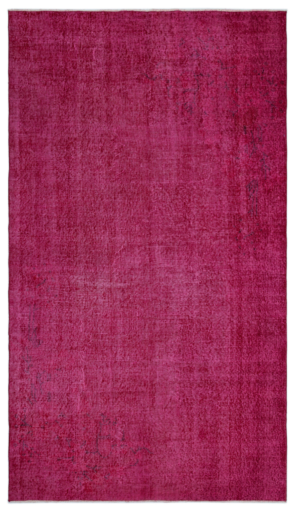 Red Over Dyed Vintage Rug 5'2'' x 9'2'' ft 158 x 280 cm