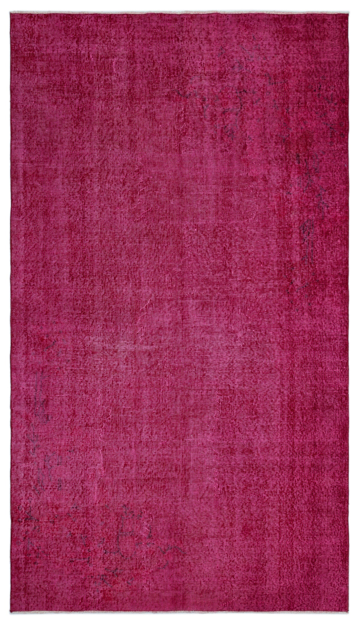 Red Over Dyed Vintage Rug 5&#39;2&#39;&#39; x 9&#39;2&#39;&#39; ft 158 x 280 cm