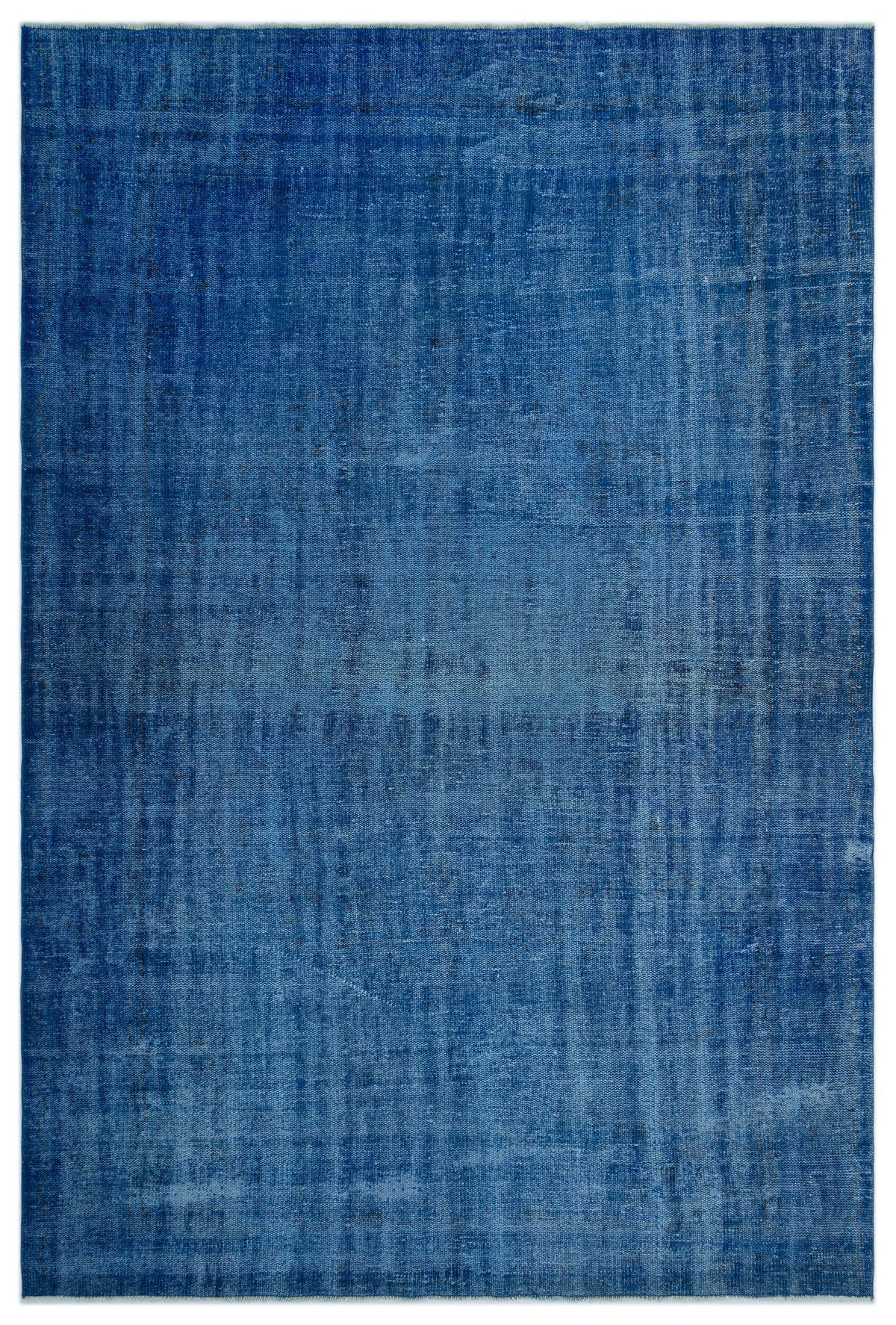 Blue Over Dyed Vintage Rug 6&#39;0&#39;&#39; x 8&#39;10&#39;&#39; ft 184 x 270 cm