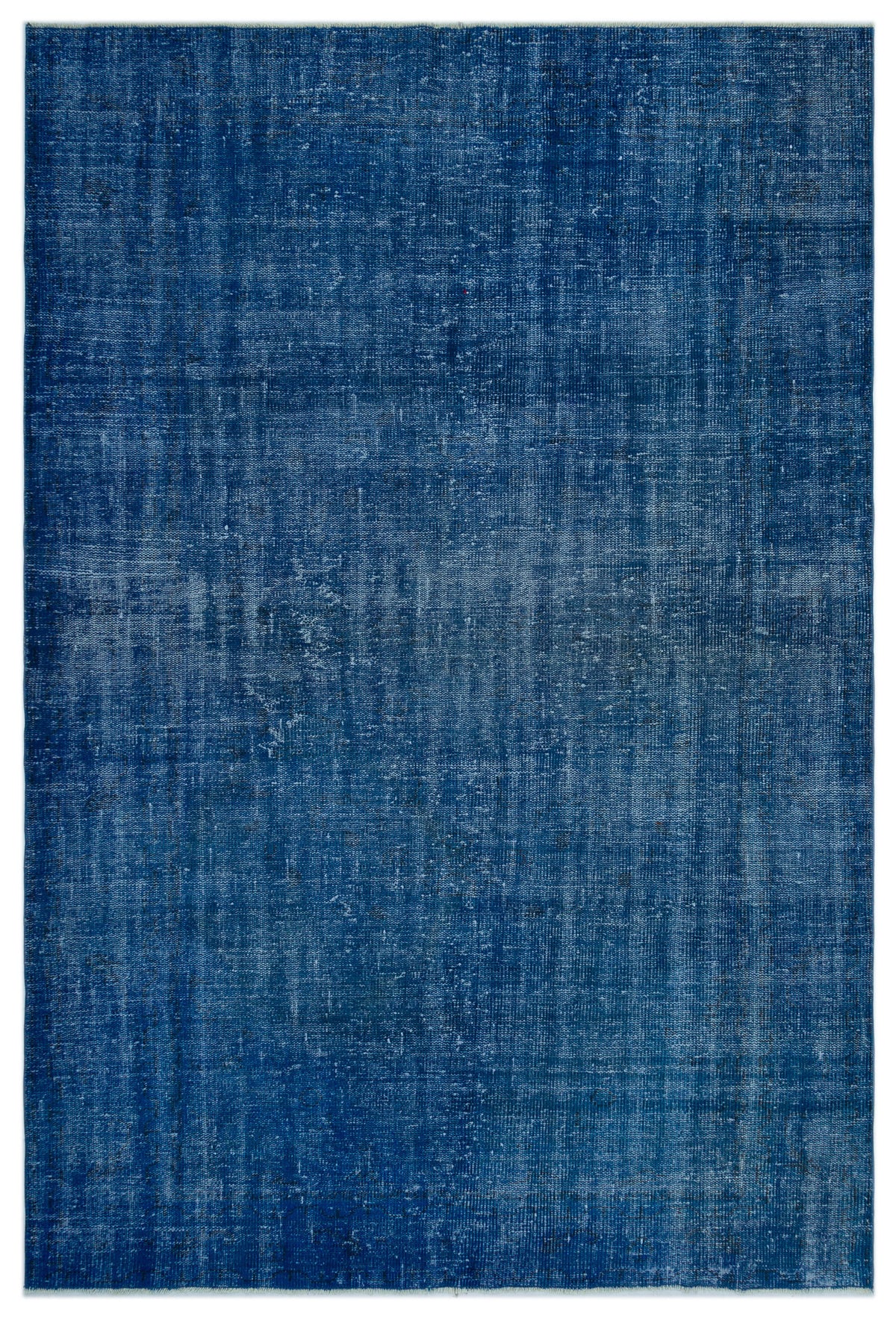Blue Over Dyed Vintage Rug 6&#39;0&#39;&#39; x 9&#39;0&#39;&#39; ft 184 x 275 cm