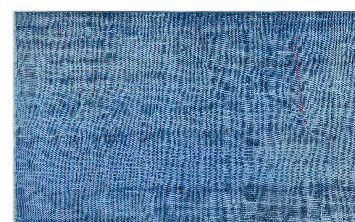 Blue Over Dyed Vintage Rug 5&#39;9&#39;&#39; x 8&#39;11&#39;&#39; ft 175 x 272 cm