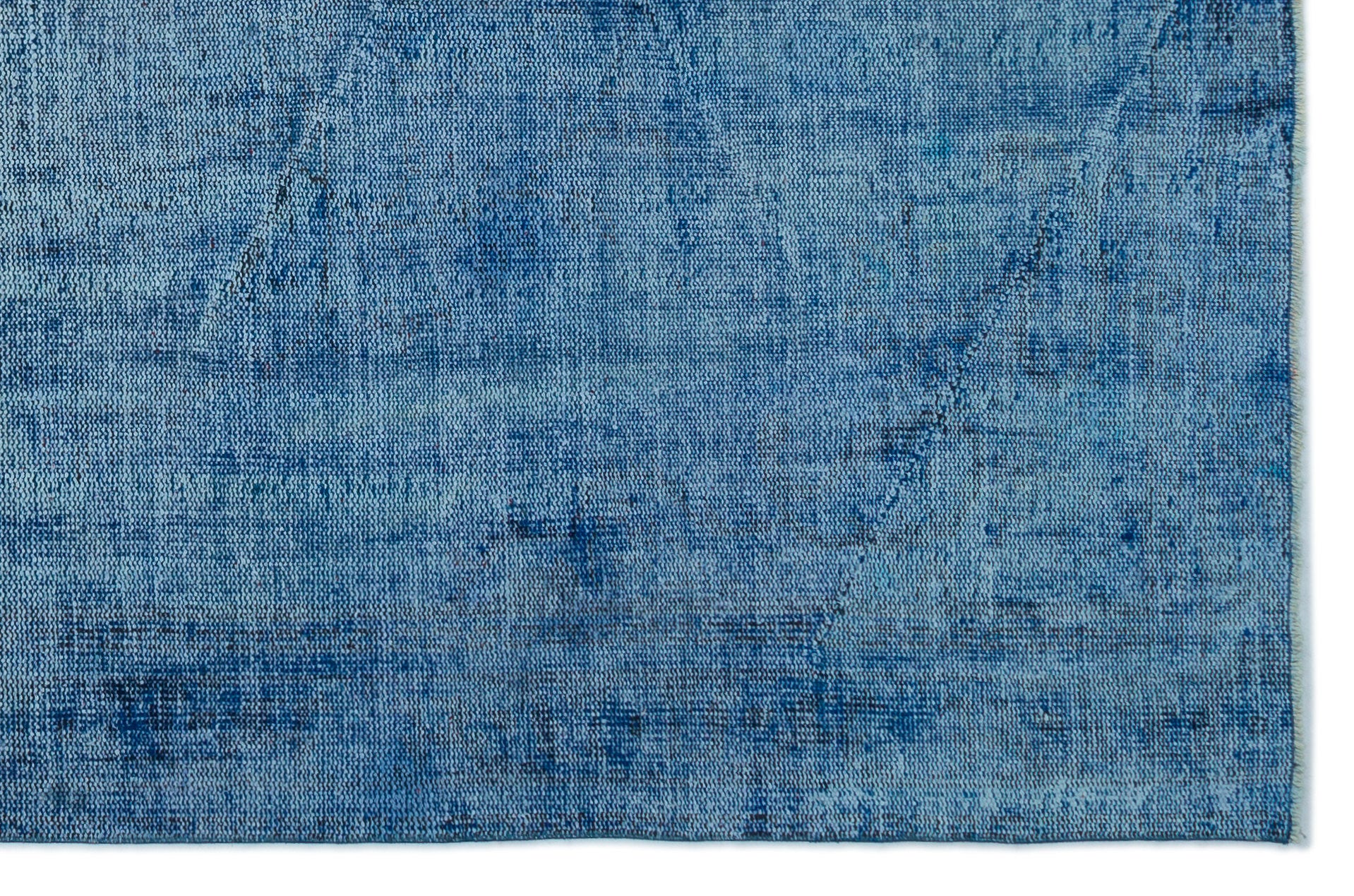 Blue Over Dyed Vintage Rug 5'10'' x 8'11'' ft 178 x 272 cm