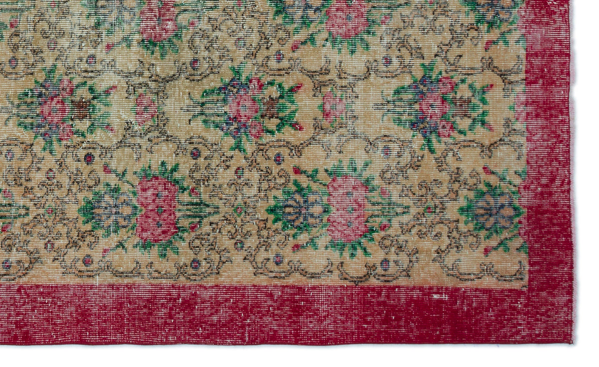 Retro Over Dyed Vintage Rug 5&#39;1&#39;&#39; x 8&#39;7&#39;&#39; ft 156 x 261 cm