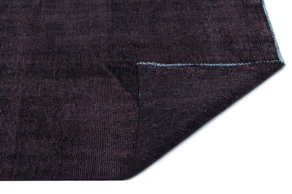 Black Over Dyed Vintage Rug 4'8'' x 7'11'' ft 142 x 241 cm