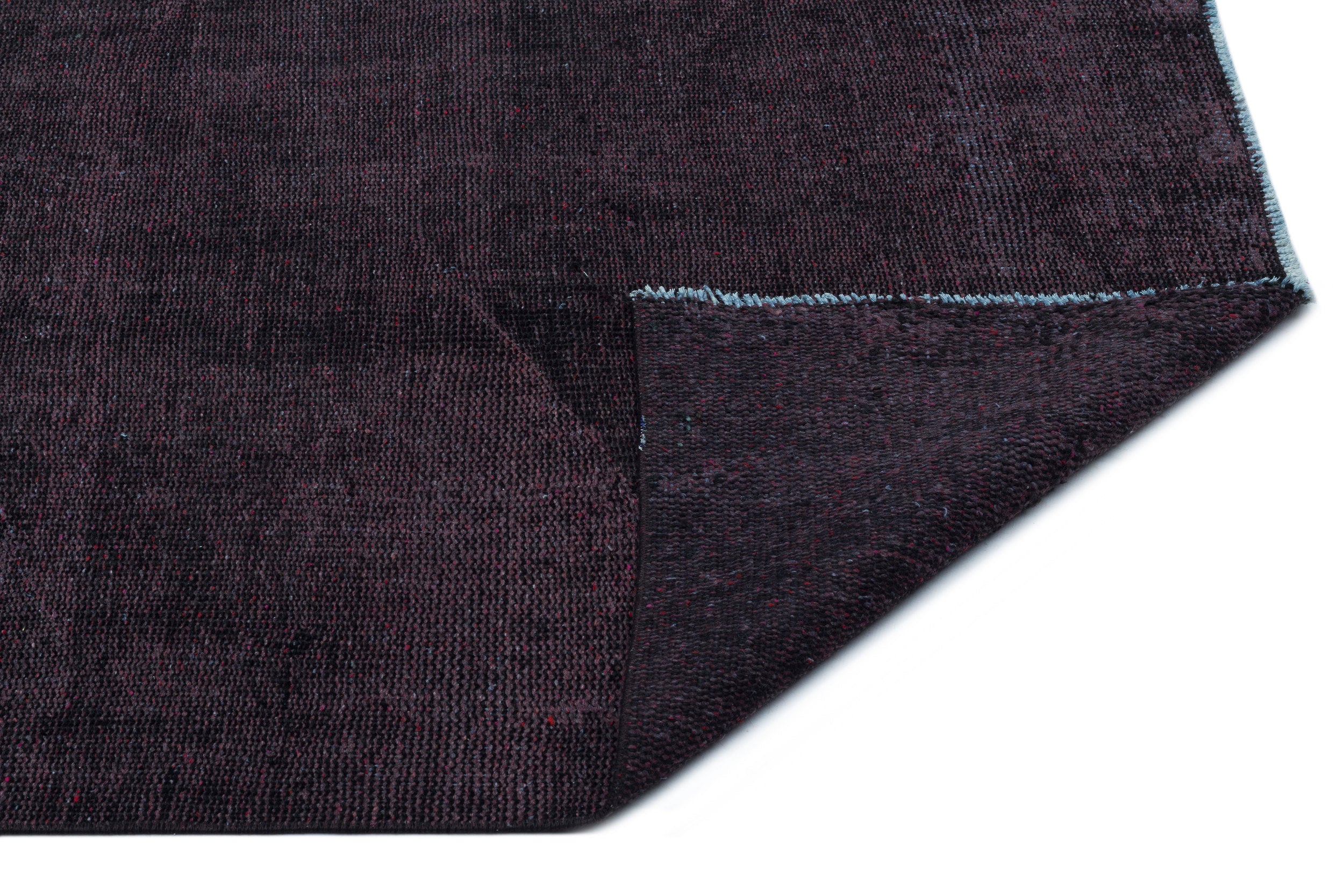 Black Over Dyed Vintage Rug 4'8'' x 7'11'' ft 142 x 241 cm