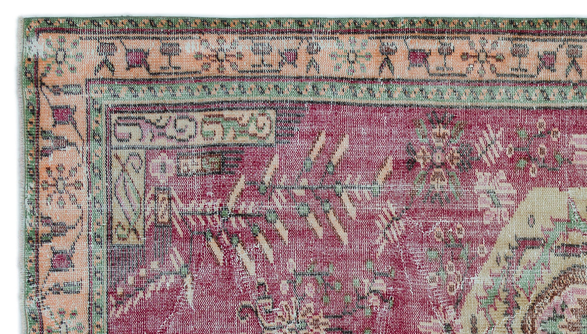 Naturel Over Dyed Vintage Rug 4&#39;10&#39;&#39; x 8&#39;7&#39;&#39; ft 148 x 262 cm