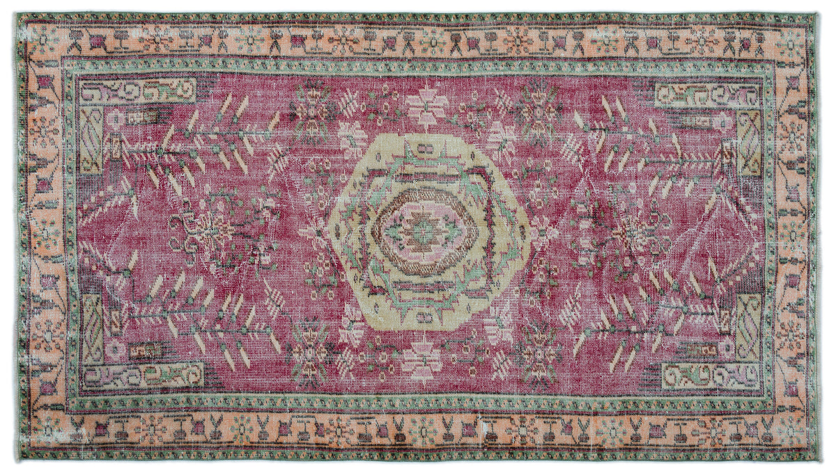Naturel Over Dyed Vintage Rug 4&#39;10&#39;&#39; x 8&#39;7&#39;&#39; ft 148 x 262 cm