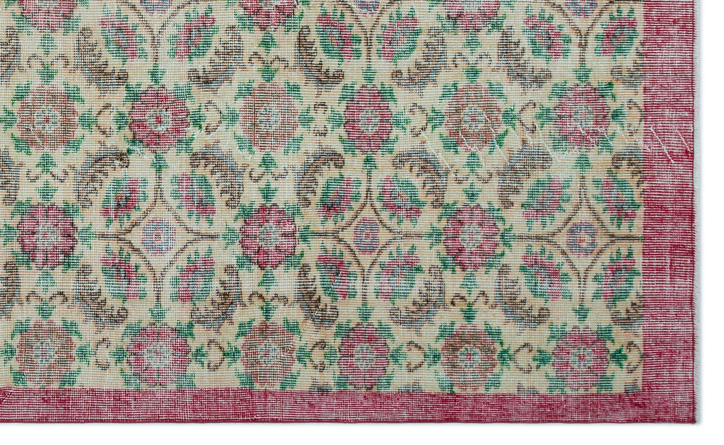 Retro Over Dyed Vintage Rug 5'6'' x 8'11'' ft 168 x 273 cm