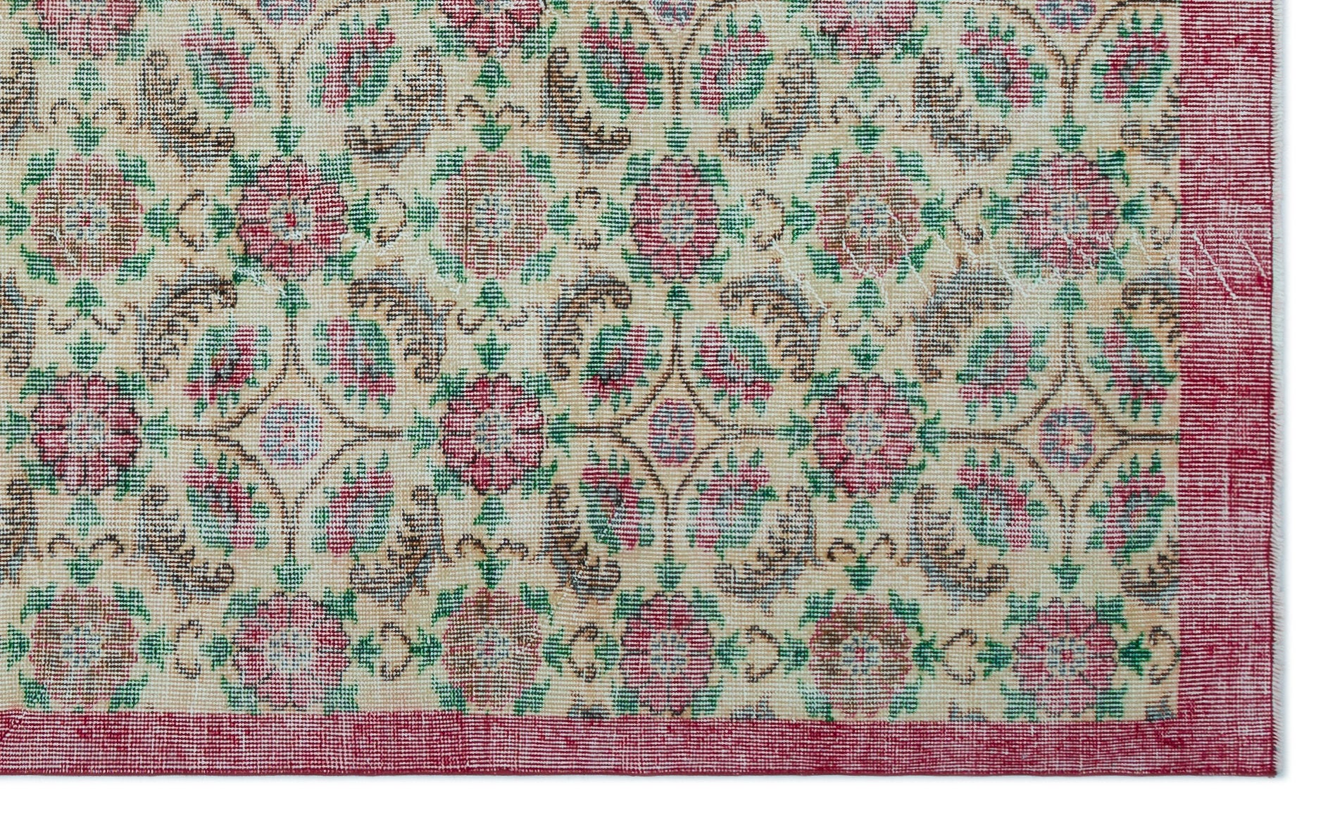 Retro Over Dyed Vintage Rug 5'6'' x 8'11'' ft 168 x 273 cm