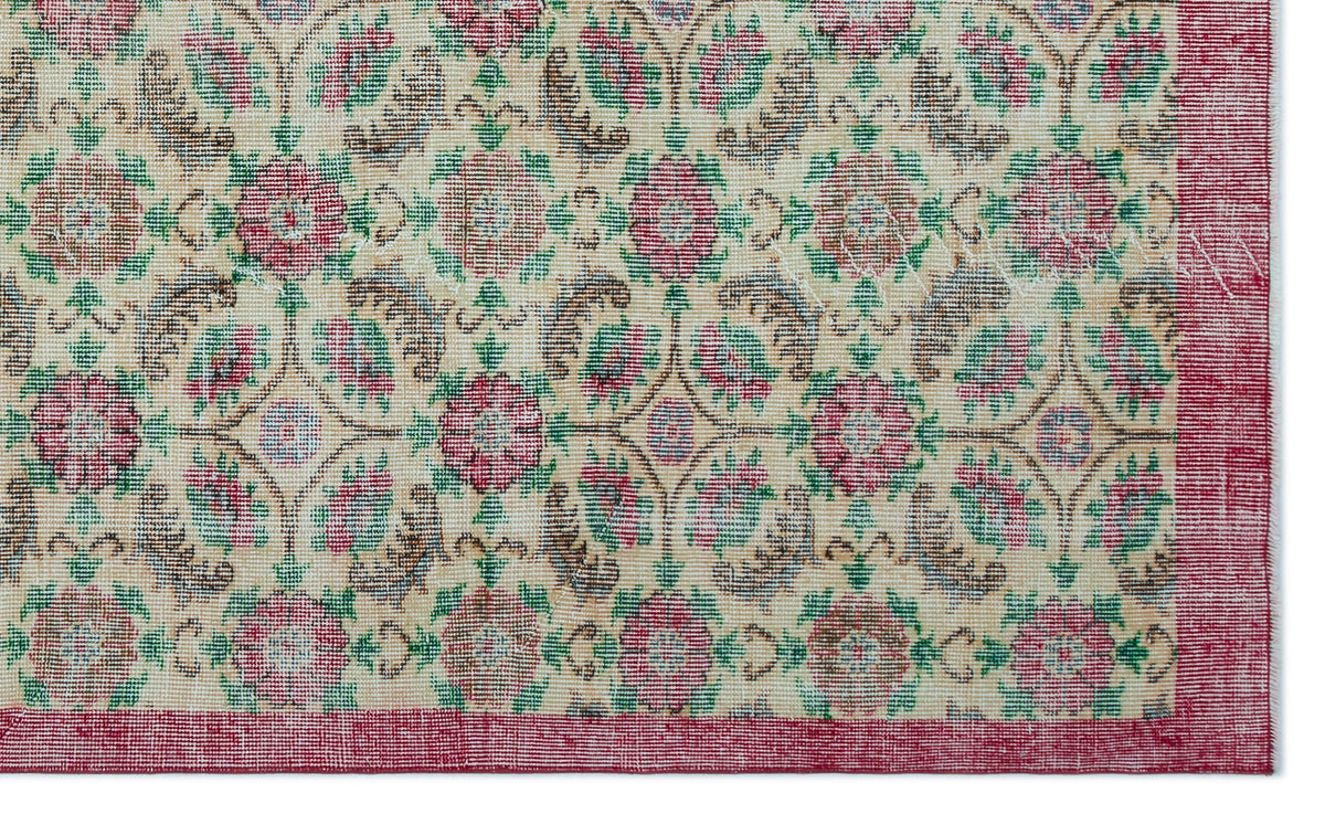 Retro Over Dyed Vintage Rug 5&#39;6&#39;&#39; x 8&#39;11&#39;&#39; ft 168 x 273 cm