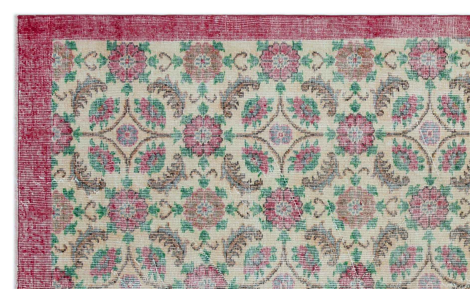 Retro Over Dyed Vintage Rug 5'6'' x 8'11'' ft 168 x 273 cm
