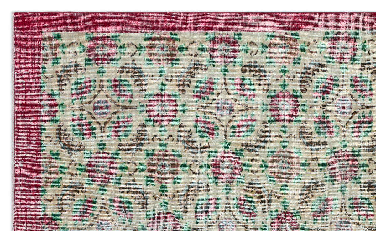 Retro Over Dyed Vintage Rug 5&#39;6&#39;&#39; x 8&#39;11&#39;&#39; ft 168 x 273 cm