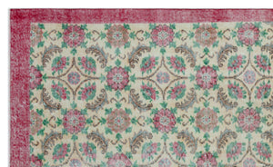 Retro Over Dyed Vintage Rug 5'6'' x 8'11'' ft 168 x 273 cm