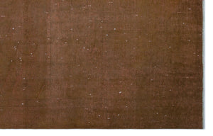 Brown Over Dyed Vintage Rug 5'10'' x 9'1'' ft 179 x 276 cm