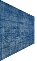 Blue Over Dyed Vintage Rug 6'1'' x 9'11'' ft 185 x 301 cm