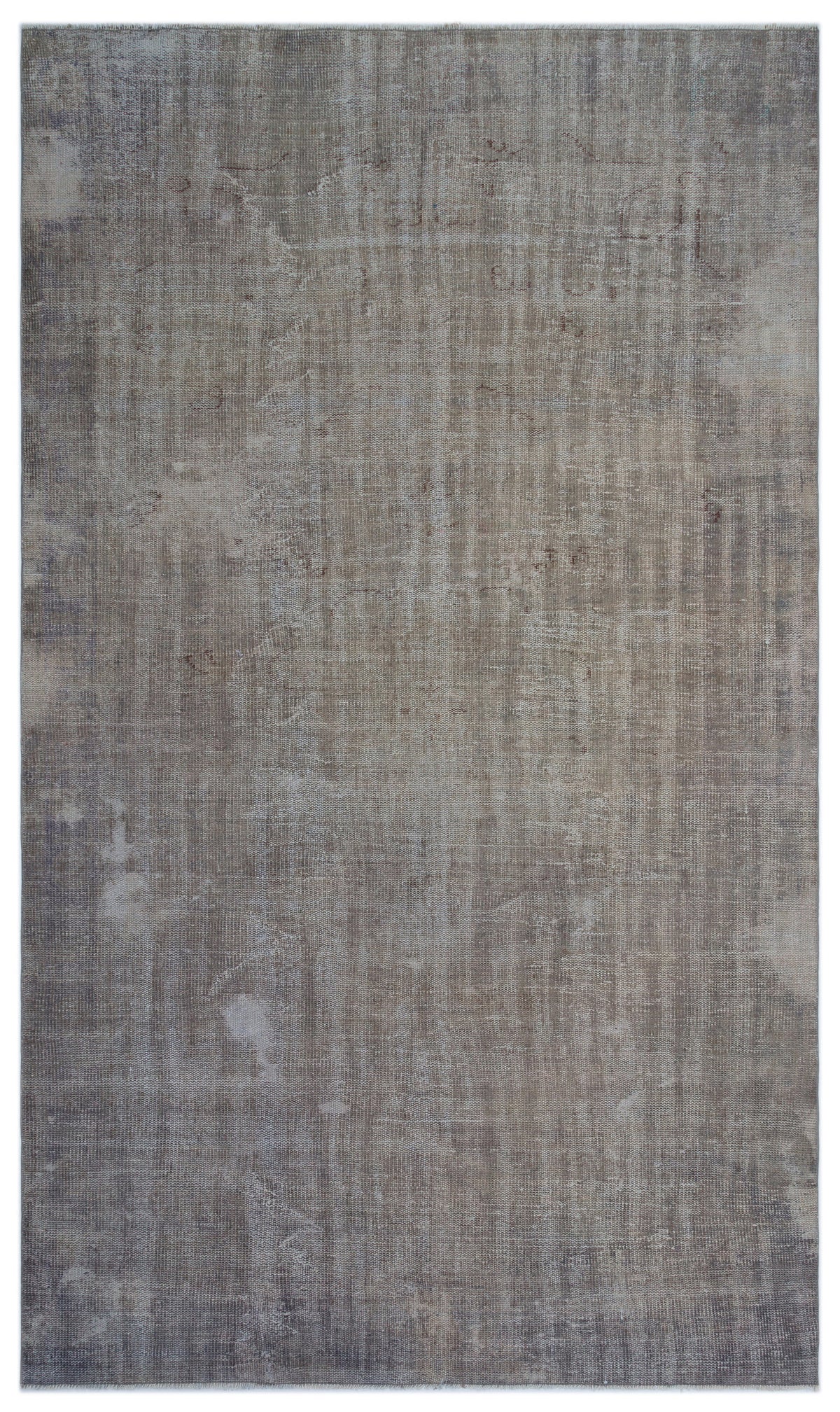 Gray Over Dyed Vintage Rug 5&#39;7&#39;&#39; x 9&#39;8&#39;&#39; ft 171 x 295 cm