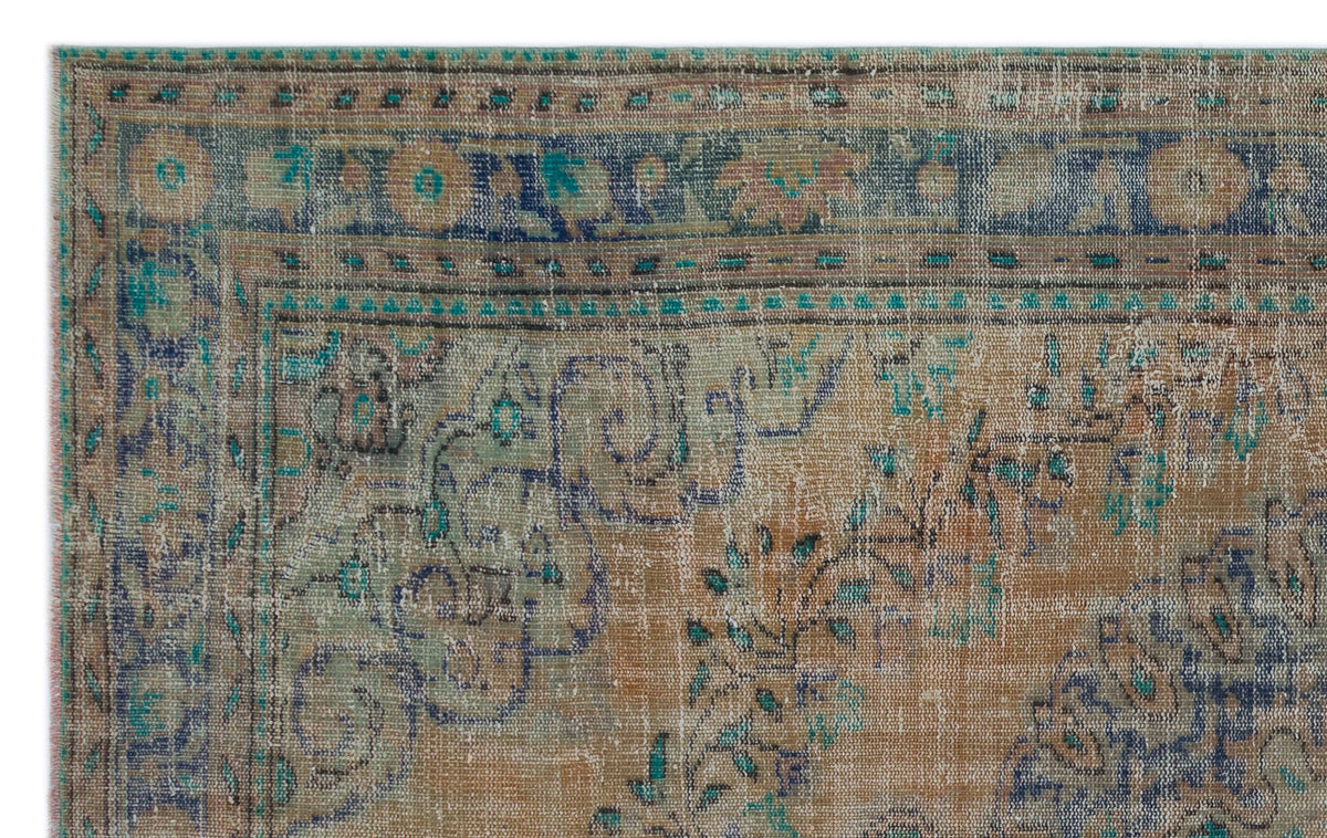 Naturel Over Dyed Vintage Rug 5&#39;10&#39;&#39; x 9&#39;0&#39;&#39; ft 177 x 275 cm