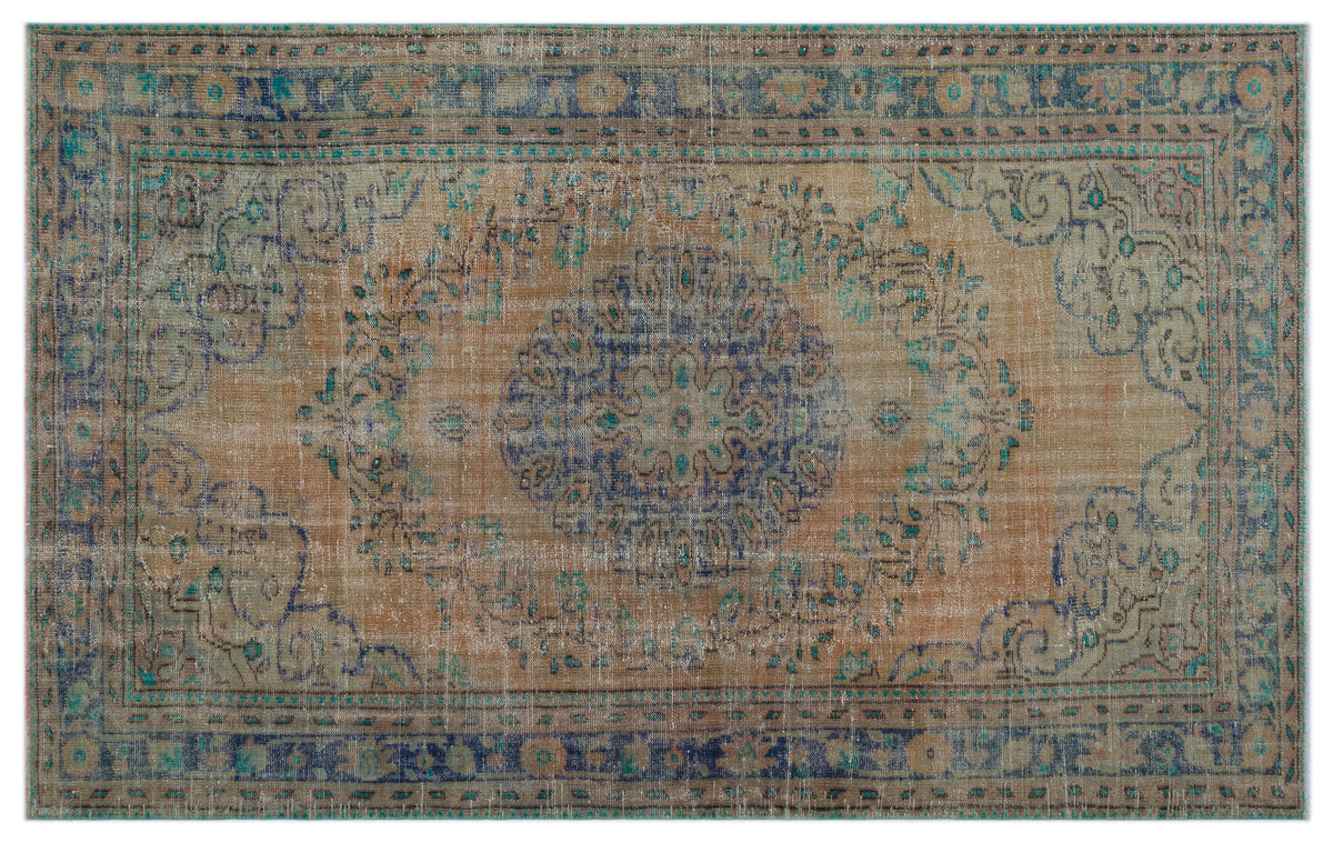Naturel Over Dyed Vintage Rug 5&#39;10&#39;&#39; x 9&#39;0&#39;&#39; ft 177 x 275 cm