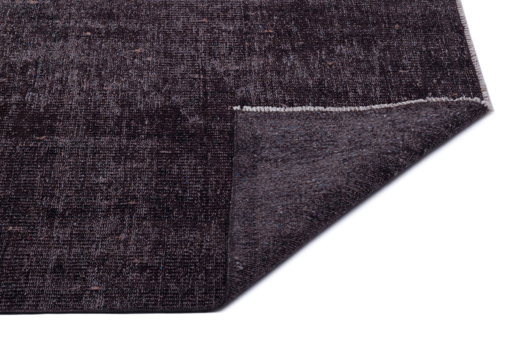 Black Over Dyed Vintage Rug 5'10'' x 9'0'' ft 178 x 275 cm