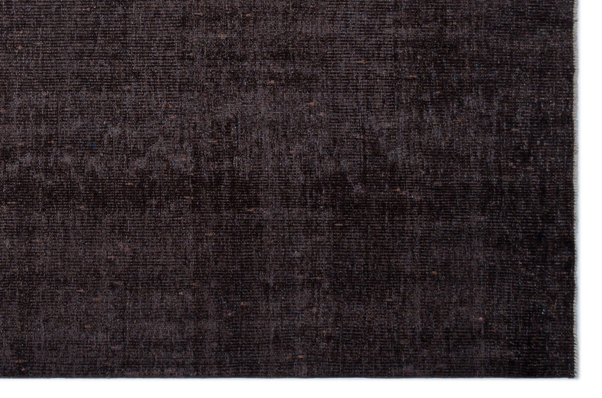 Black Over Dyed Vintage Rug 5&#39;10&#39;&#39; x 9&#39;0&#39;&#39; ft 178 x 275 cm