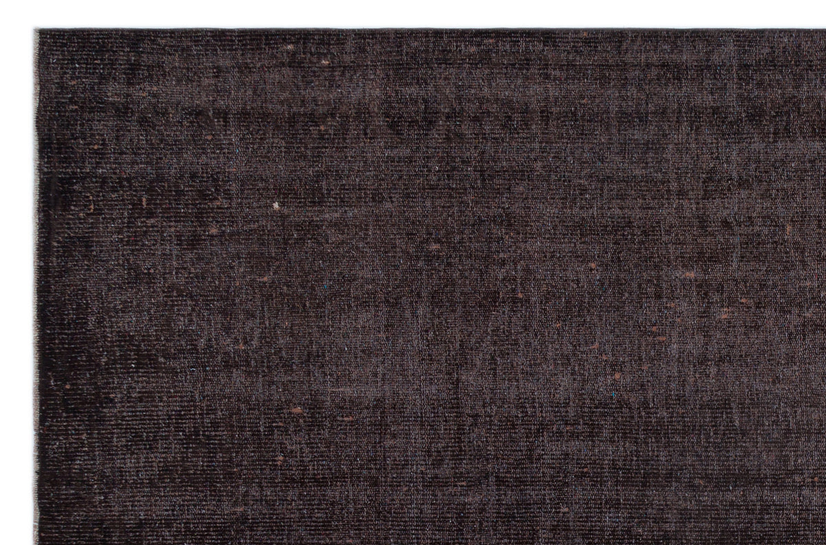 Black Over Dyed Vintage Rug 5&#39;10&#39;&#39; x 9&#39;0&#39;&#39; ft 178 x 275 cm