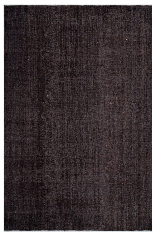 Black Over Dyed Vintage Rug 5'10'' x 9'0'' ft 178 x 275 cm