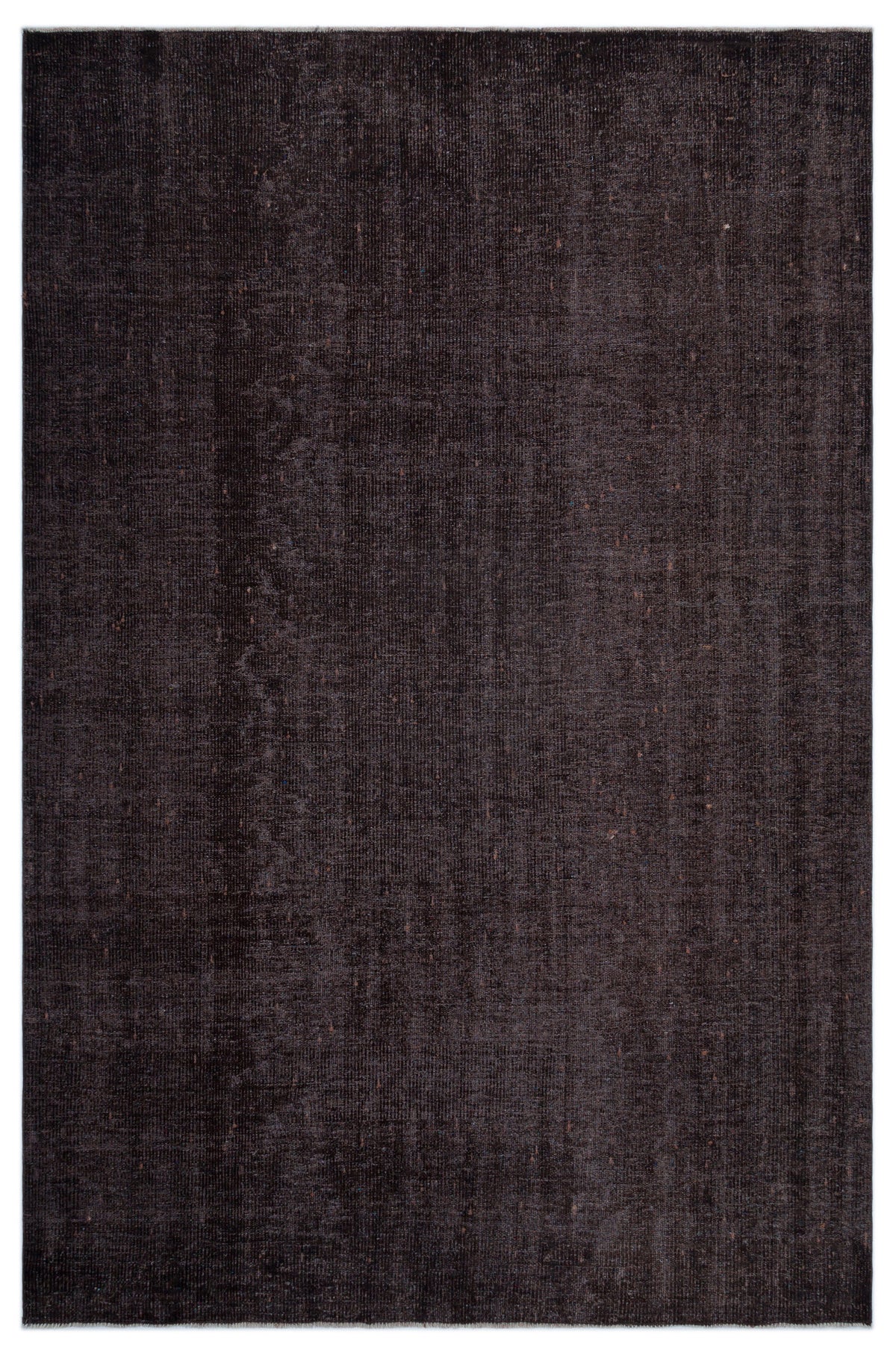 Black Over Dyed Vintage Rug 5&#39;10&#39;&#39; x 9&#39;0&#39;&#39; ft 178 x 275 cm