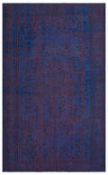 Blue Over Dyed Vintage Rug 5'10'' x 9'8'' ft 179 x 294 cm