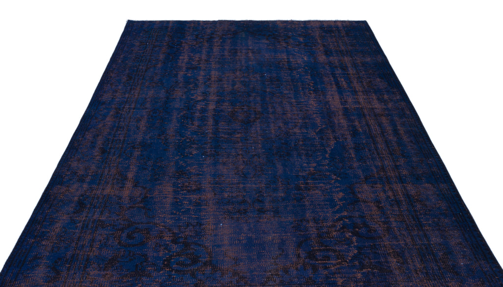 Black Over Dyed Vintage Rug 6'3'' x 8'10'' ft 191 x 270 cm