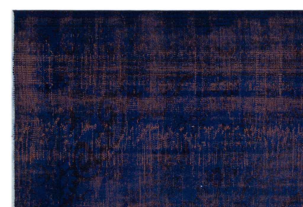 Black Over Dyed Vintage Rug 6'3'' x 8'10'' ft 191 x 270 cm