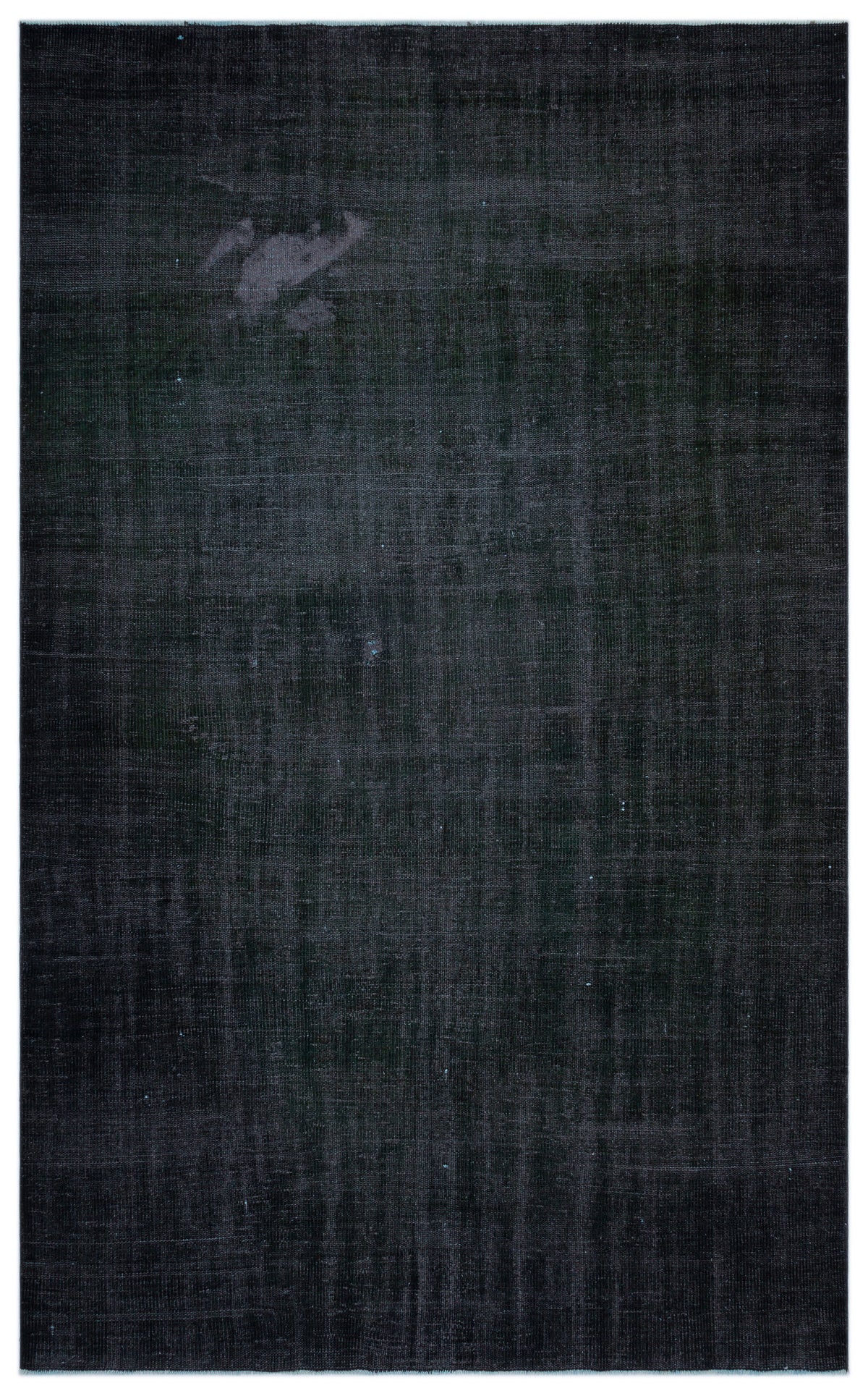 Black Over Dyed Vintage Rug 6&#39;3&#39;&#39; x 9&#39;10&#39;&#39; ft 191 x 300 cm