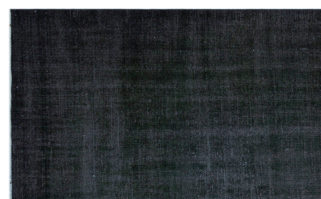 Black Over Dyed Vintage Rug 6'3'' x 9'10'' ft 191 x 300 cm