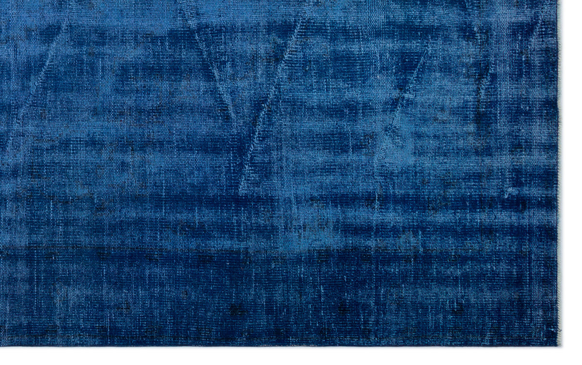 Blue Over Dyed Vintage Rug 6&#39;1&#39;&#39; x 10&#39;2&#39;&#39; ft 186 x 310 cm