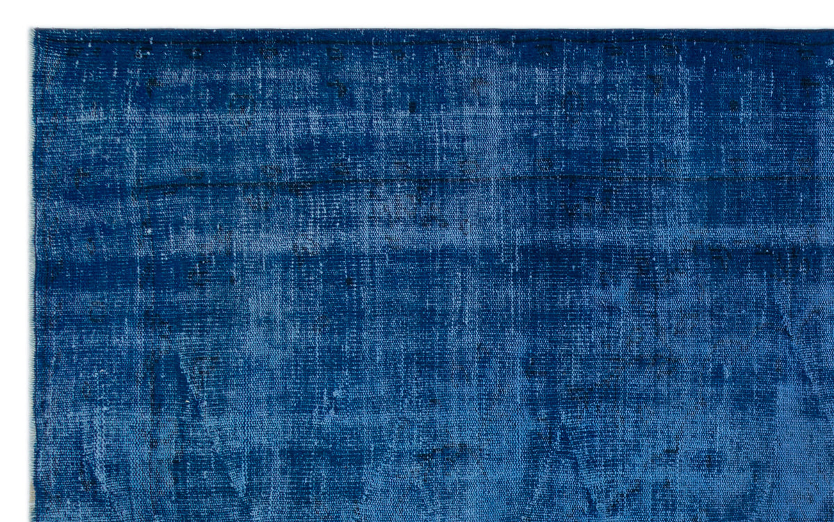 Blue Over Dyed Vintage Rug 6&#39;1&#39;&#39; x 10&#39;2&#39;&#39; ft 186 x 310 cm