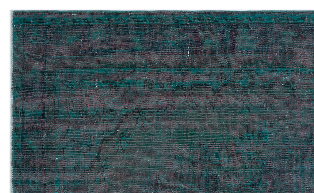 Blue Over Dyed Vintage Rug 5'2'' x 8'6'' ft 157 x 260 cm
