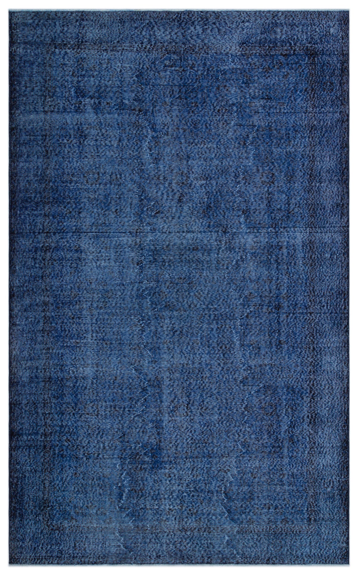 Blue Over Dyed Vintage Rug 5&#39;11&#39;&#39; x 9&#39;8&#39;&#39; ft 181 x 295 cm