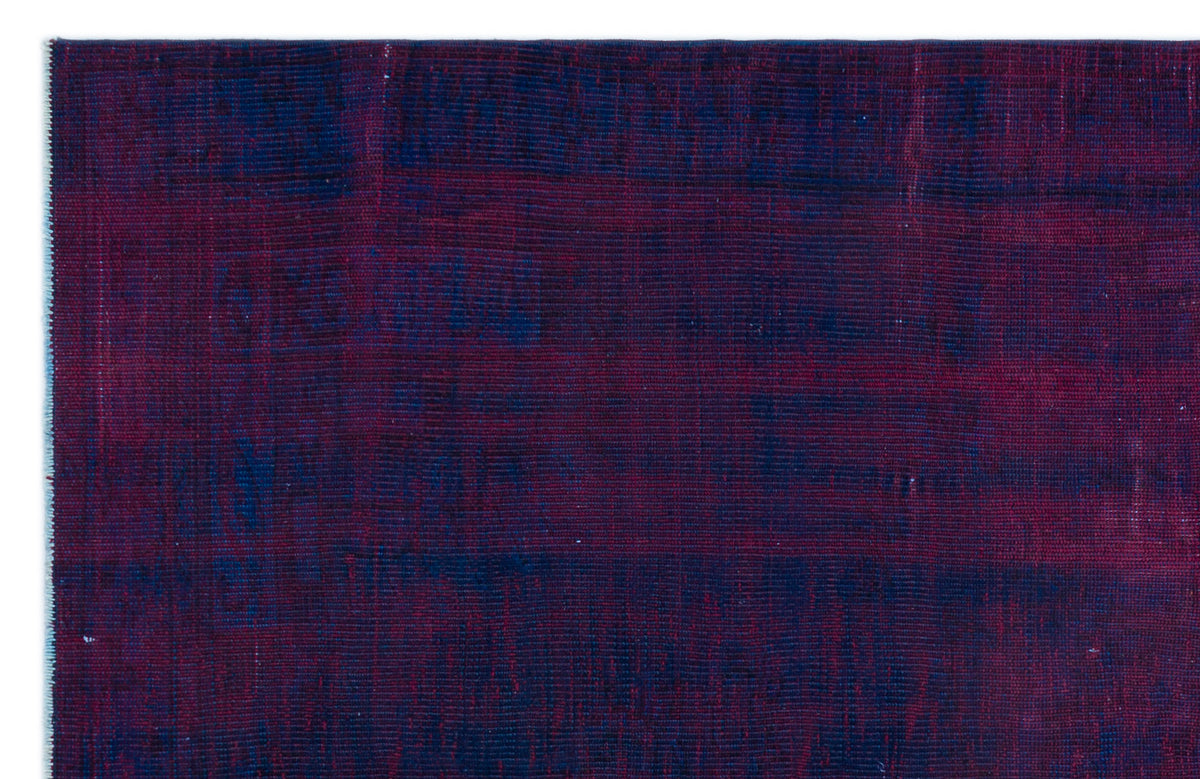 Blue Over Dyed Vintage Rug 5&#39;11&#39;&#39; x 8&#39;10&#39;&#39; ft 180 x 270 cm