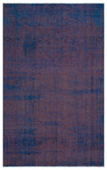 Blue Over Dyed Vintage Rug 5'5'' x 8'10'' ft 164 x 268 cm