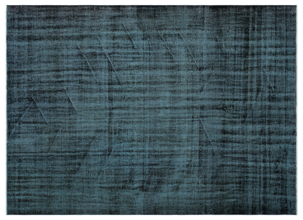 Black Over Dyed Vintage Rug 6'4'' x 8'9'' ft 192 x 266 cm