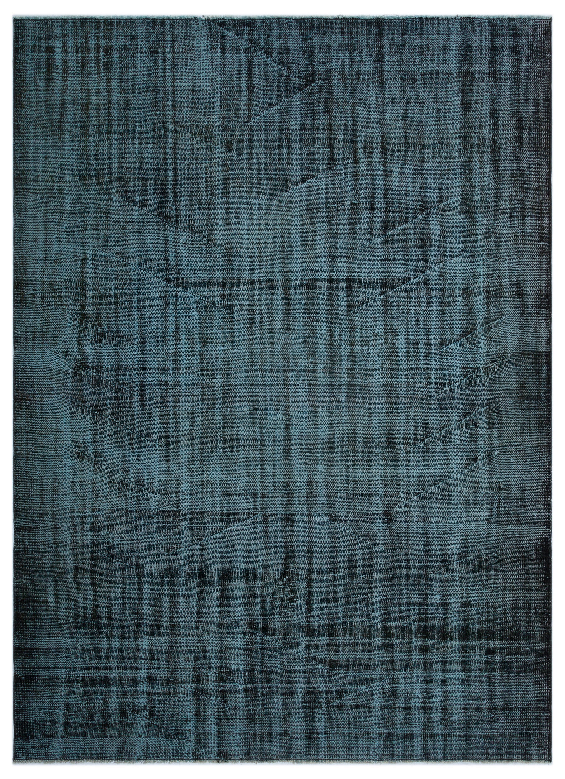 Black Over Dyed Vintage Rug 6'4'' x 8'9'' ft 192 x 266 cm