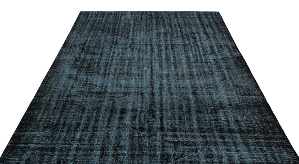 Black Over Dyed Vintage Rug 6'4'' x 8'9'' ft 192 x 266 cm