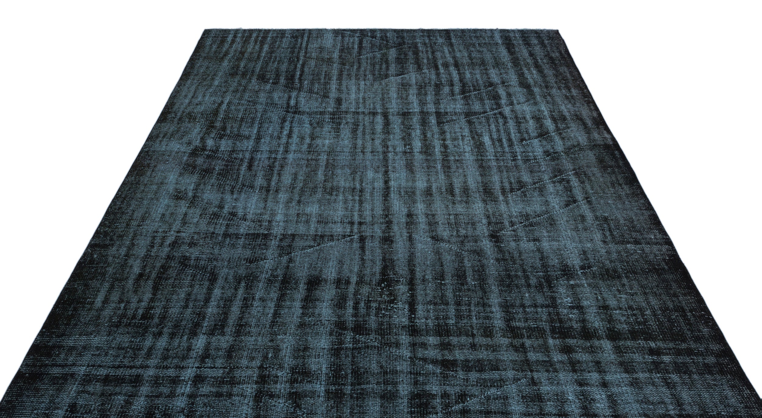 Black Over Dyed Vintage Rug 6'4'' x 8'9'' ft 192 x 266 cm