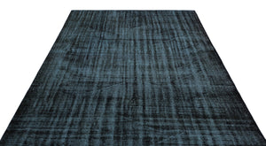 Black Over Dyed Vintage Rug 6'4'' x 8'9'' ft 192 x 266 cm