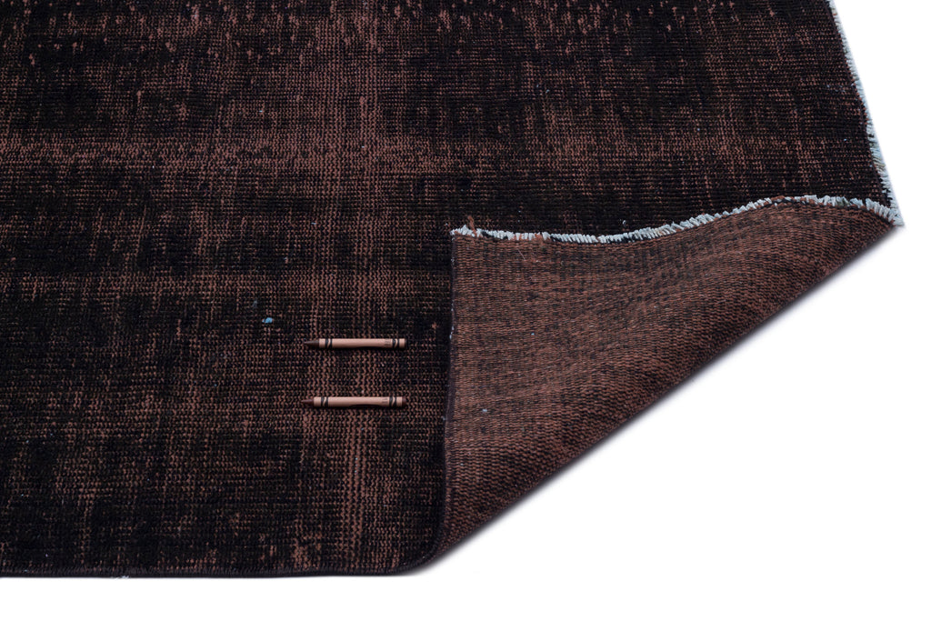 Black Over Dyed Vintage Rug 5'9'' x 9'0'' ft 176 x 275 cm