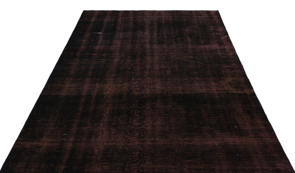 Black Over Dyed Vintage Rug 5'9'' x 9'0'' ft 176 x 275 cm