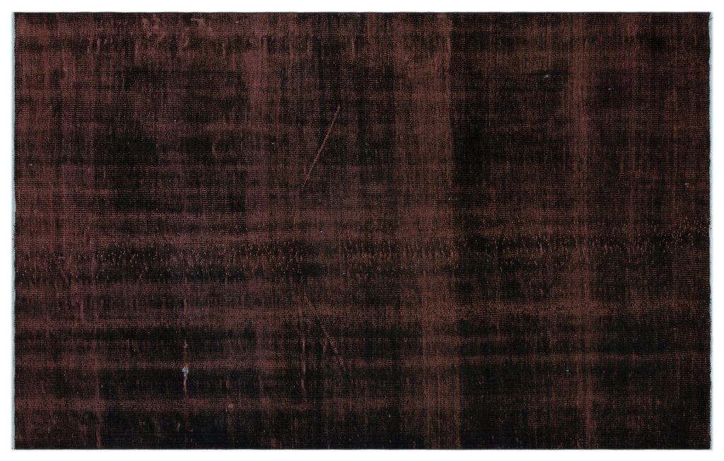 Black Over Dyed Vintage Rug 5'9'' x 9'0'' ft 176 x 275 cm