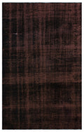 Black Over Dyed Vintage Rug 5'9'' x 9'0'' ft 176 x 275 cm